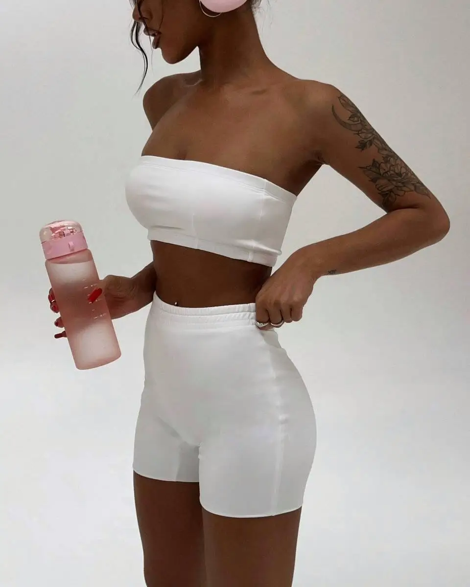 biker shorts outfits summer 2026 Clean White Set That Feels Fresh and Confident