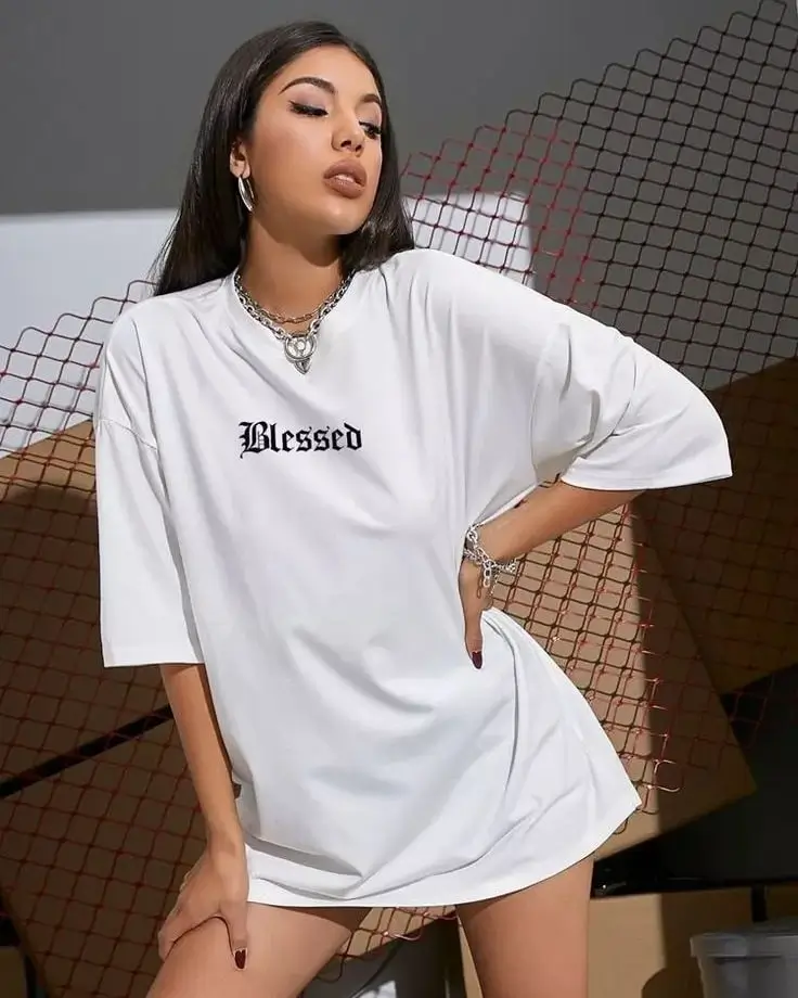 casual summer t-shirt outfit for women 2026 Oversized Tee as a Statement Dress Moment