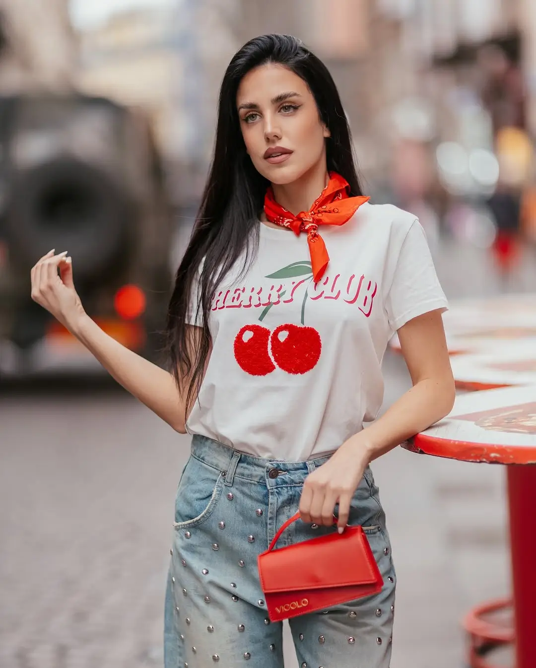 casual summer t-shirt outfit for women 2026 Graphic Tee with Statement Accessories and Playful Contrast