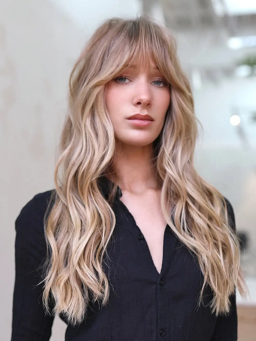 chic summer haircut 2026 Long Layered Boho Waves with Light Movement
