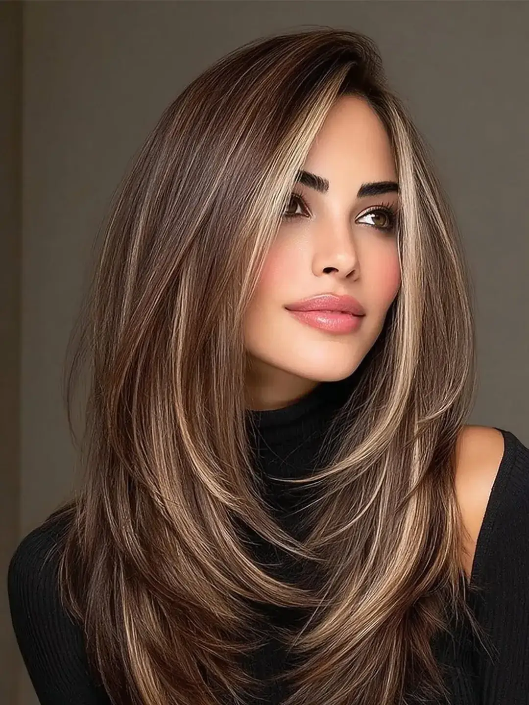 chic summer haircut 2026 Dimensional Layered Blowout With Face-Framing Highlights