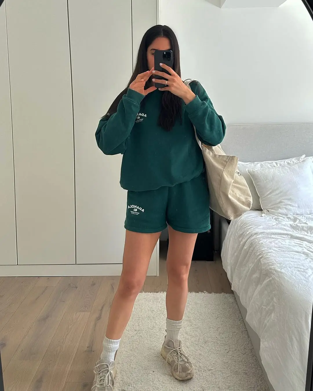 comfy airport outfits summer 2026 Sporty Shorts Set That Feels Like a Reset