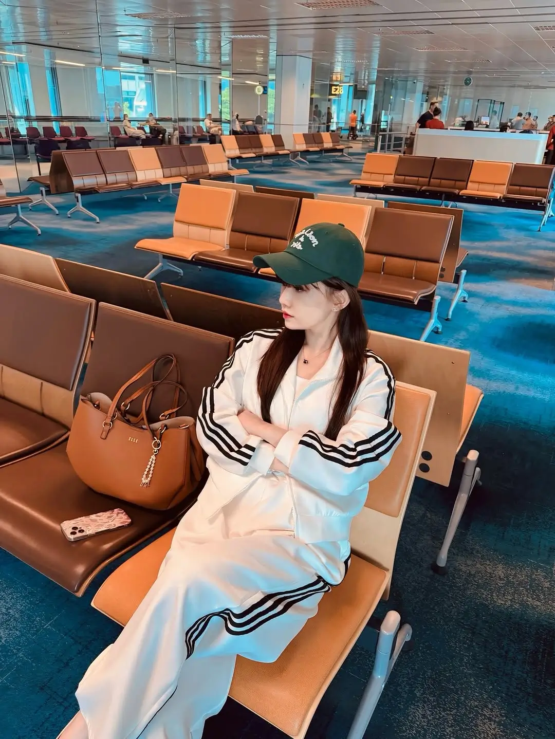 comfy airport outfits summer 2026 Minimal Sport Tracksuit with Clean Lines