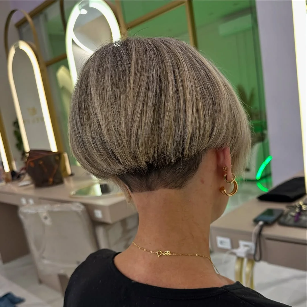 cute summer bixie haircut 2026 Blonde Undercut Bixie with Bold Shape