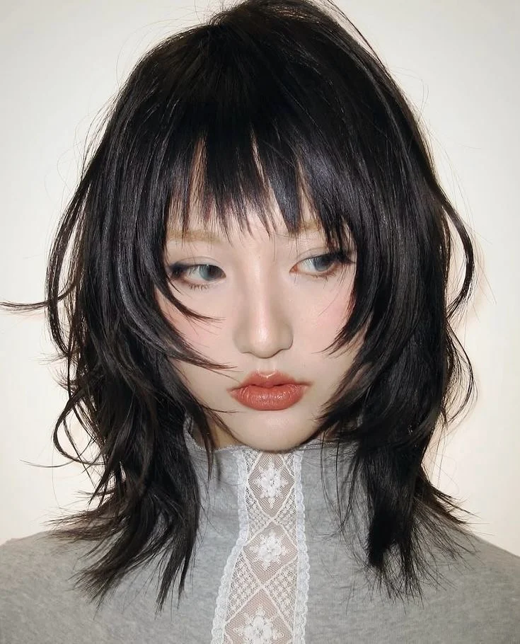 edgy summer wolf cut 2026 Choppy Short Wolf with Wispy Texture