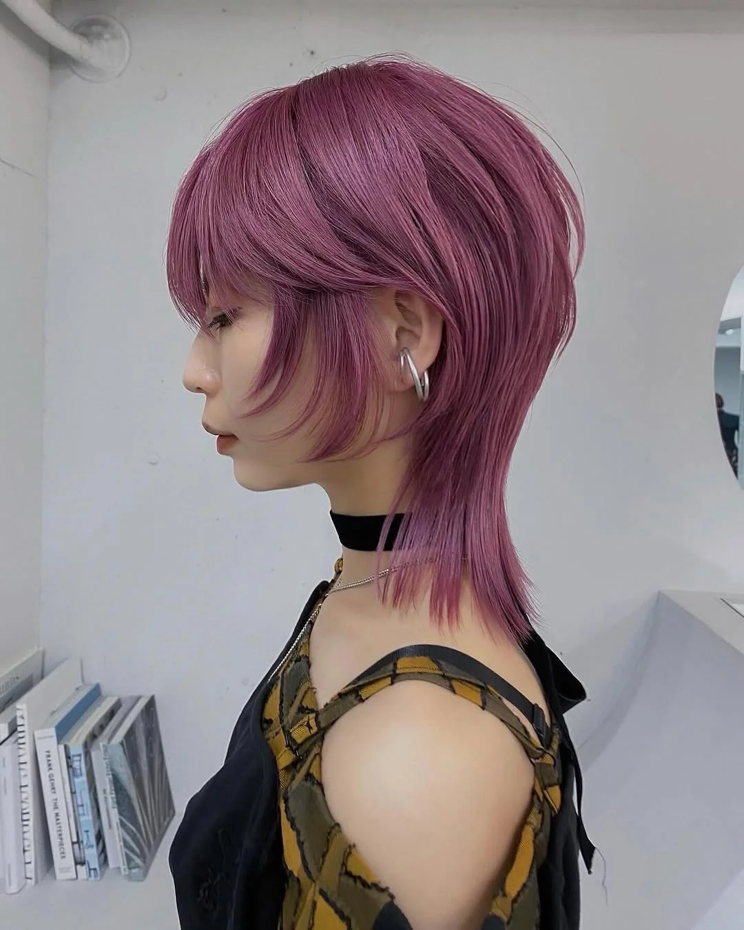 edgy summer wolf cut 2026 Bold pink wolf with extended mullet tail