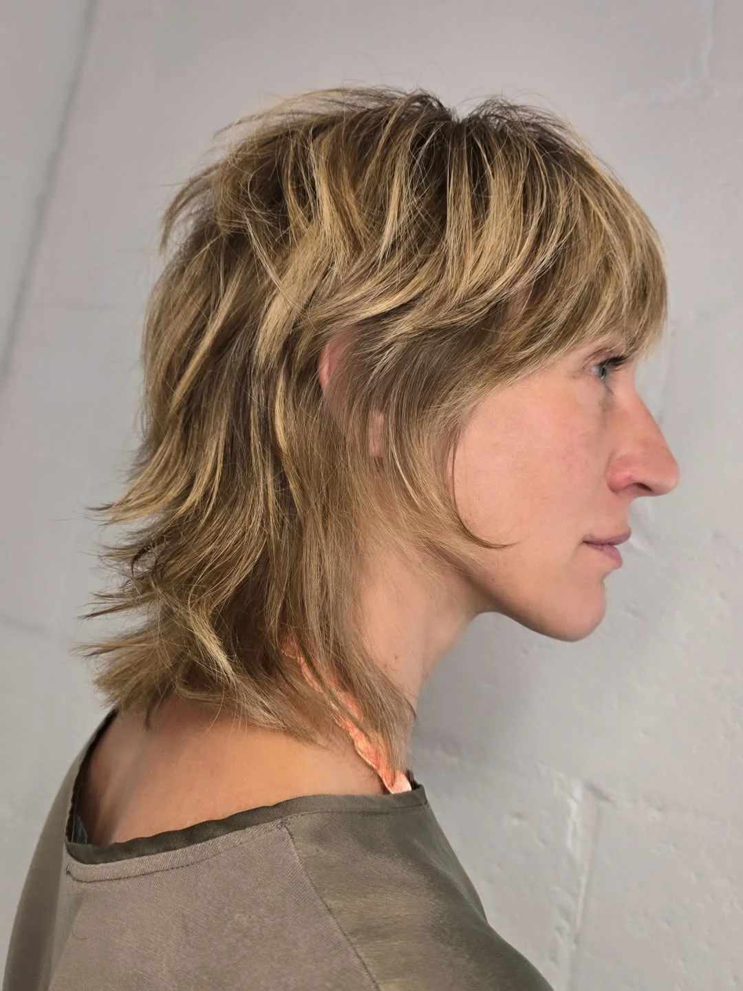 edgy summer wolf cut 2026 Textured blonde wolf with lifted crown