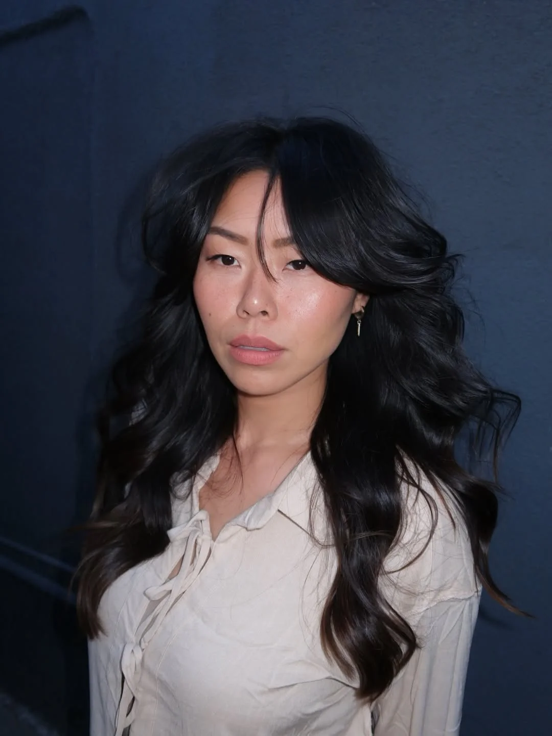 face-framing summer butterfly haircut 2026 Soft Midnight Layers with Effortless Movement