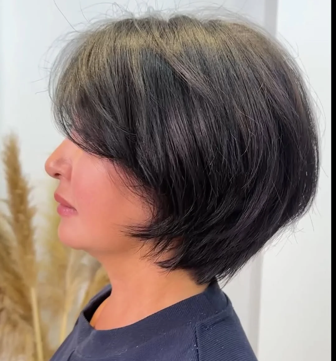 flattering summer haircuts for women over 50 2026 Soft Rounded Bob with Subtle Layers