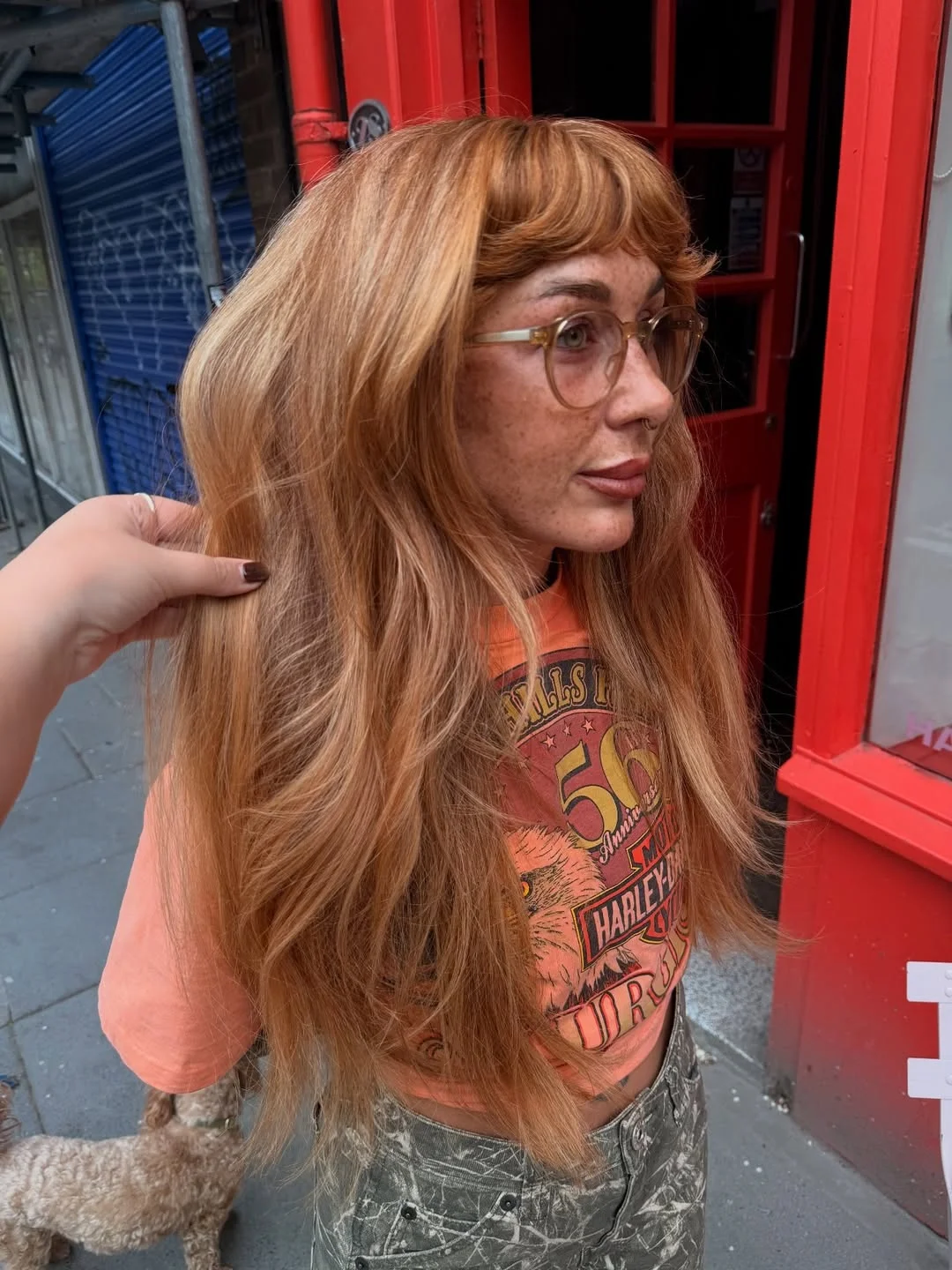 layered summer haircuts for fuller faces 2026 Shaggy Copper Layers With Playful Bangs Energy