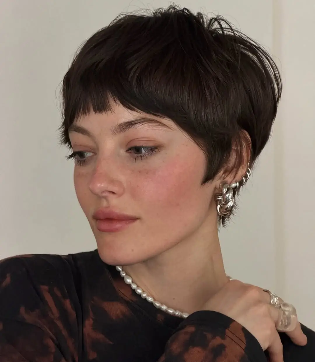 layered summer haircuts for thin fine hair 2026 Soft Micro Pixie with Airy Texture