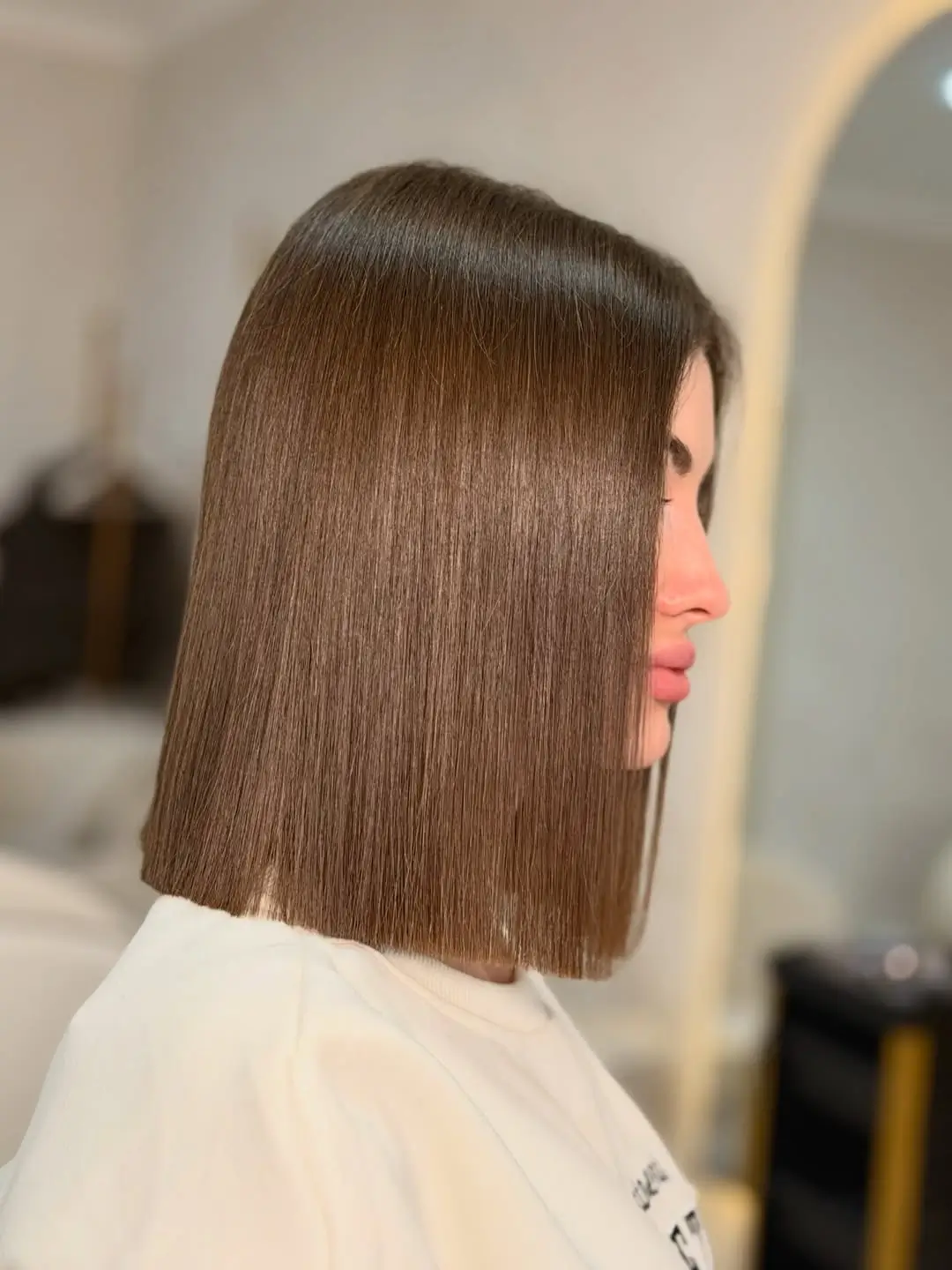 layered summer haircuts for thin fine hair 2026 Sleek Precision Bob with Invisible Layers