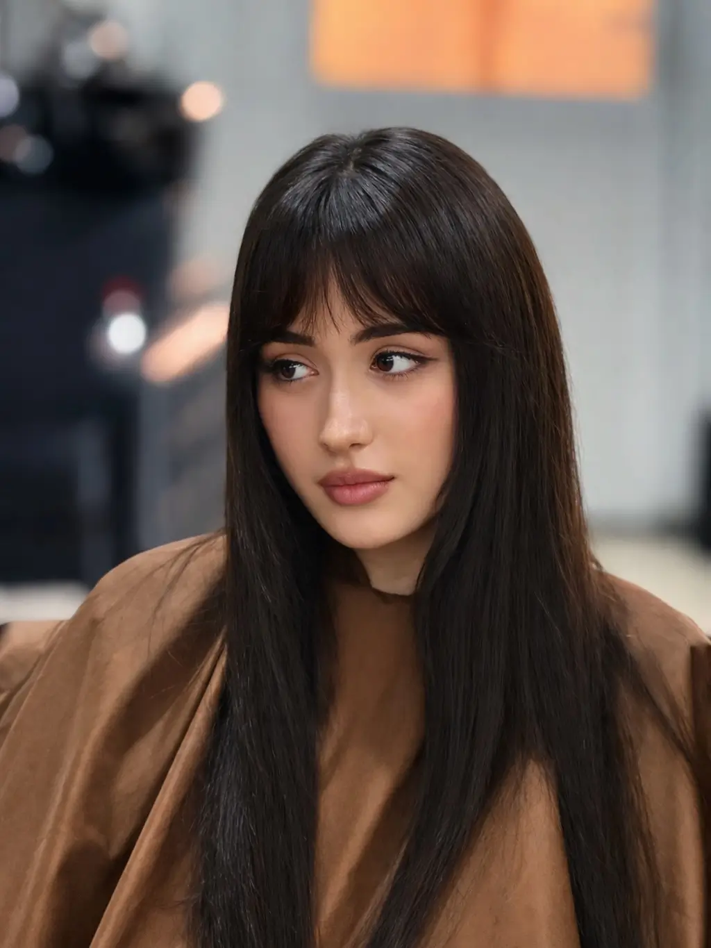 layered summer haircuts for thin fine hair 2026 Long Sleek Layers with Curtain Bangs