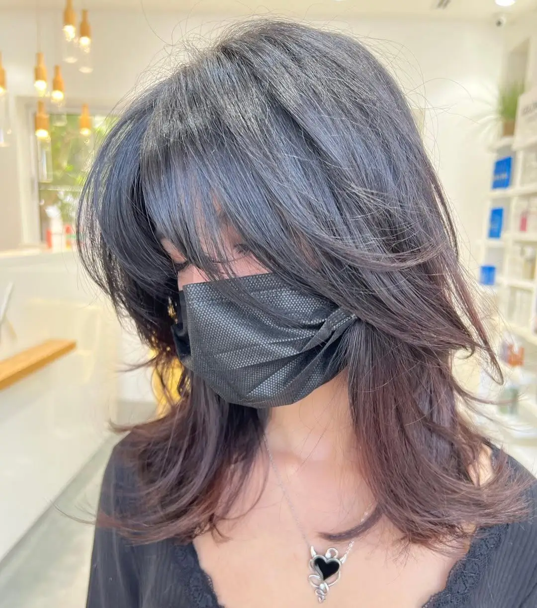 layered summer shag haircut 2026 Mid Length Shag with Curtain Flow and Soft Layers