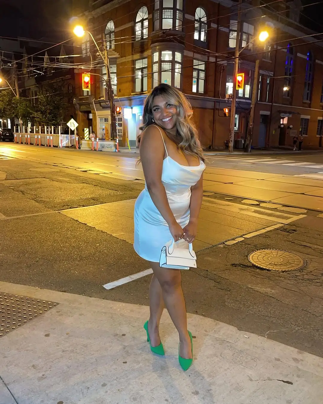 midsize outfits for women summer 2026 Soft Night Glam with a Playful Twist