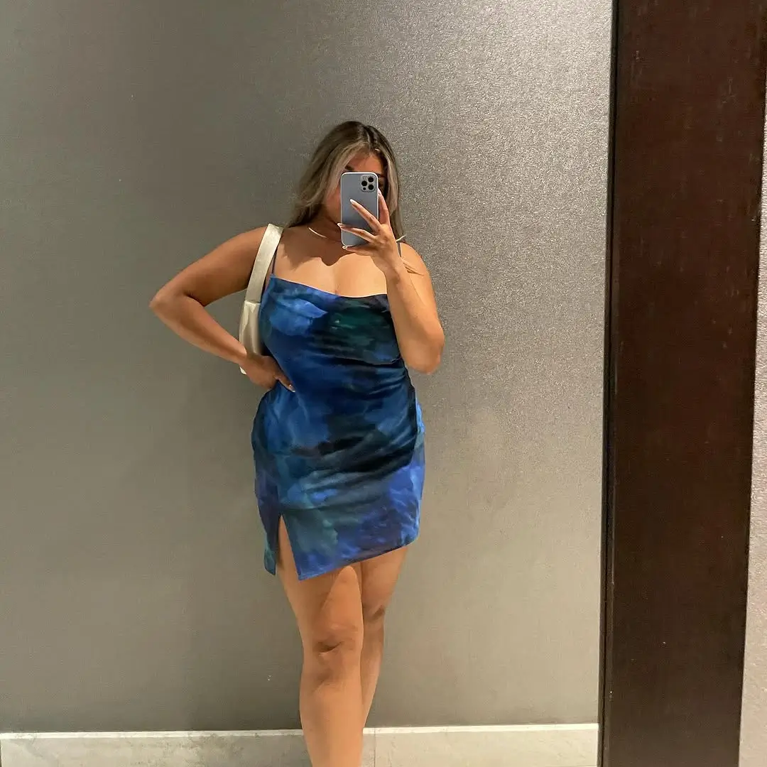 midsize outfits for women summer 2026 Sleek Blue Night Energy