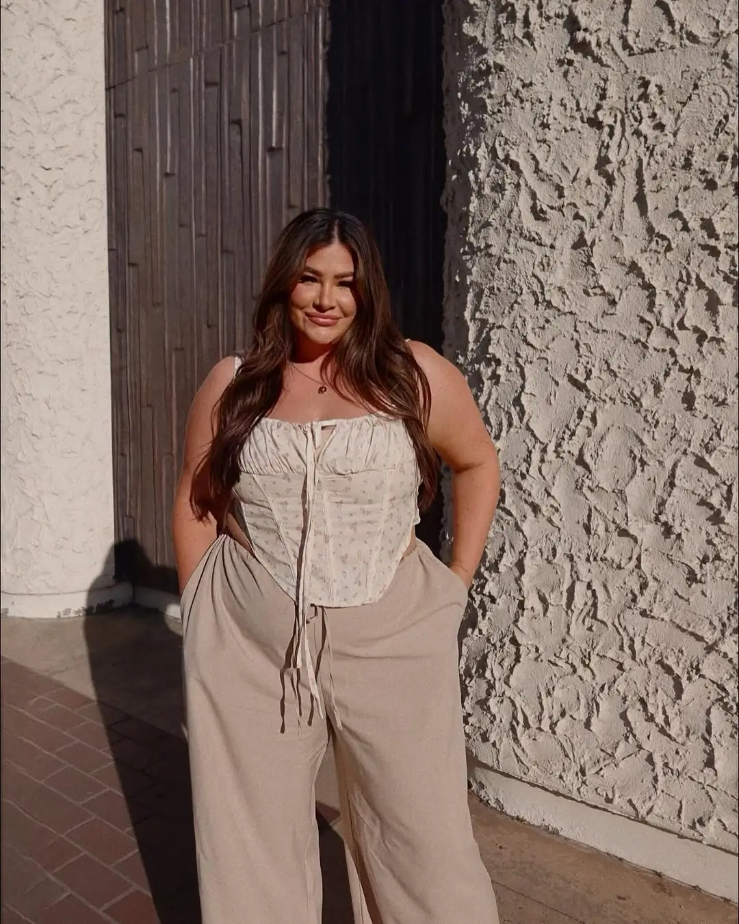 Plus Size Summer Outfits For Women 2026 Soft Neutrals and Corset Ease