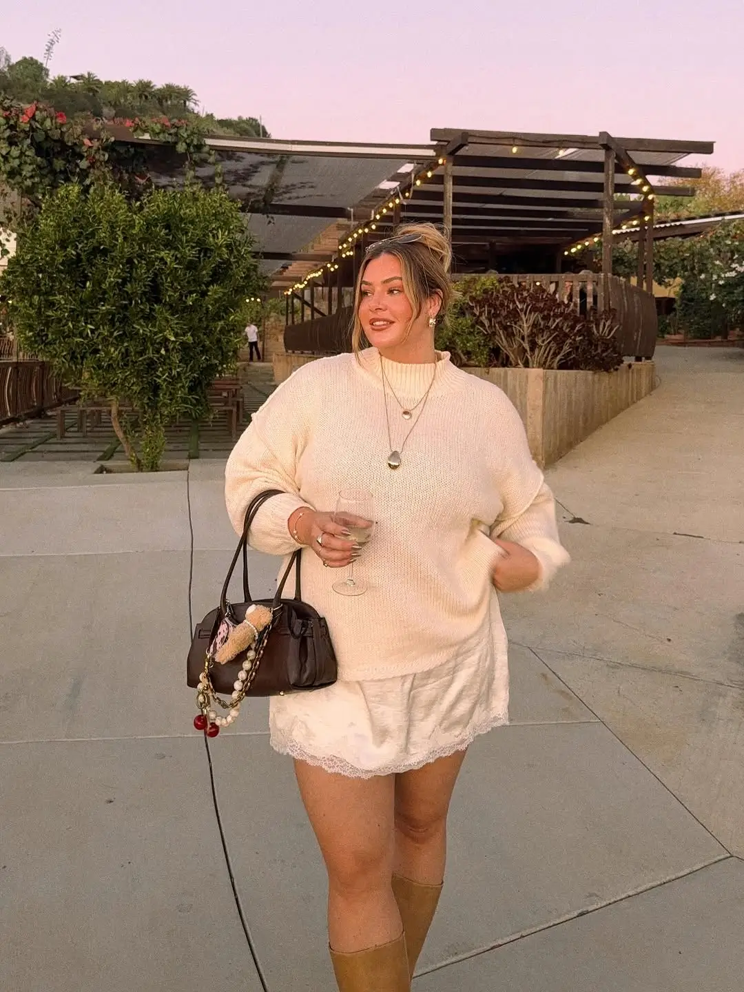 Plus Size Summer Outfits For Women 2026 Chunky Knit Summer Look