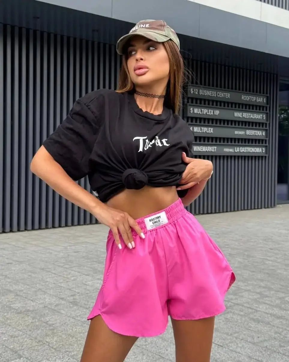 short outfits for women summer 2026 Sporty Pop with a Bold Color Twist