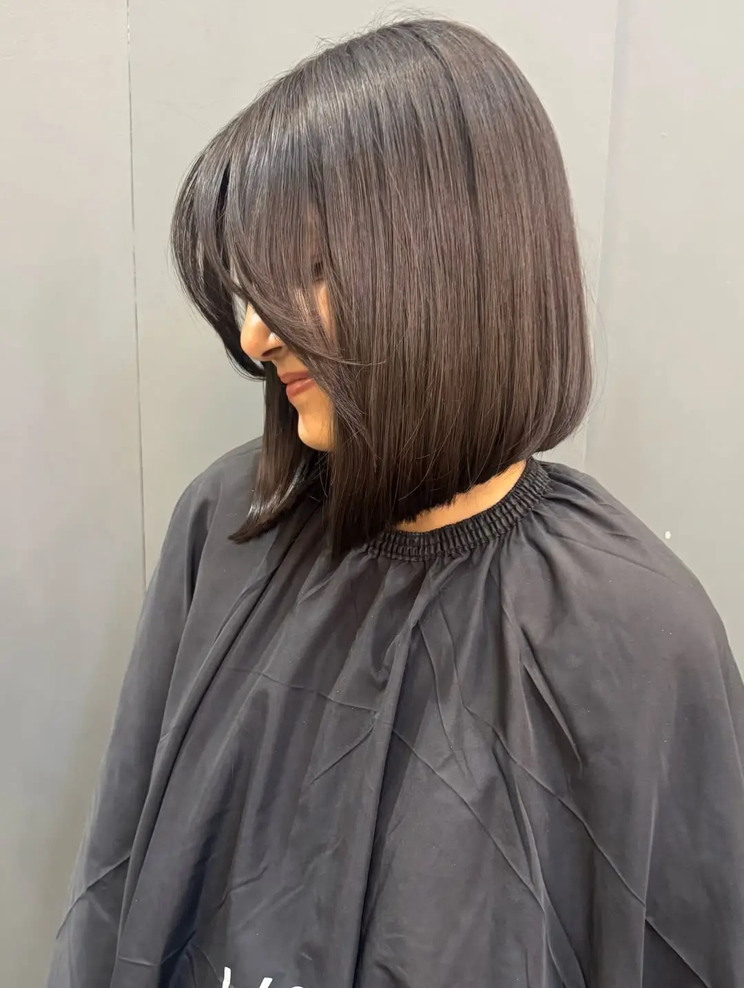 sleek summer bob haircut 2026 Sleek bob with deep curtain fringe