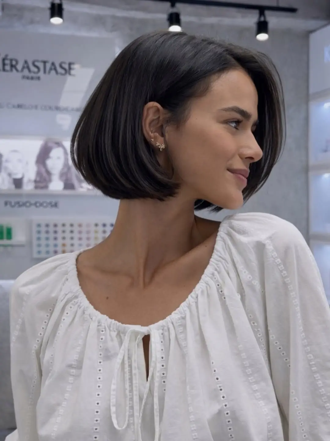sleek summer bob haircut 2026 Classic rounded bob with tucked under finish
