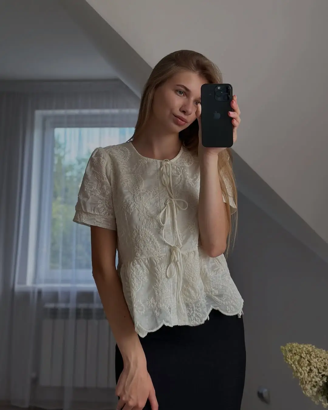 summer blouses for women 2026 Minimal Lace for Quiet Casual Elegance