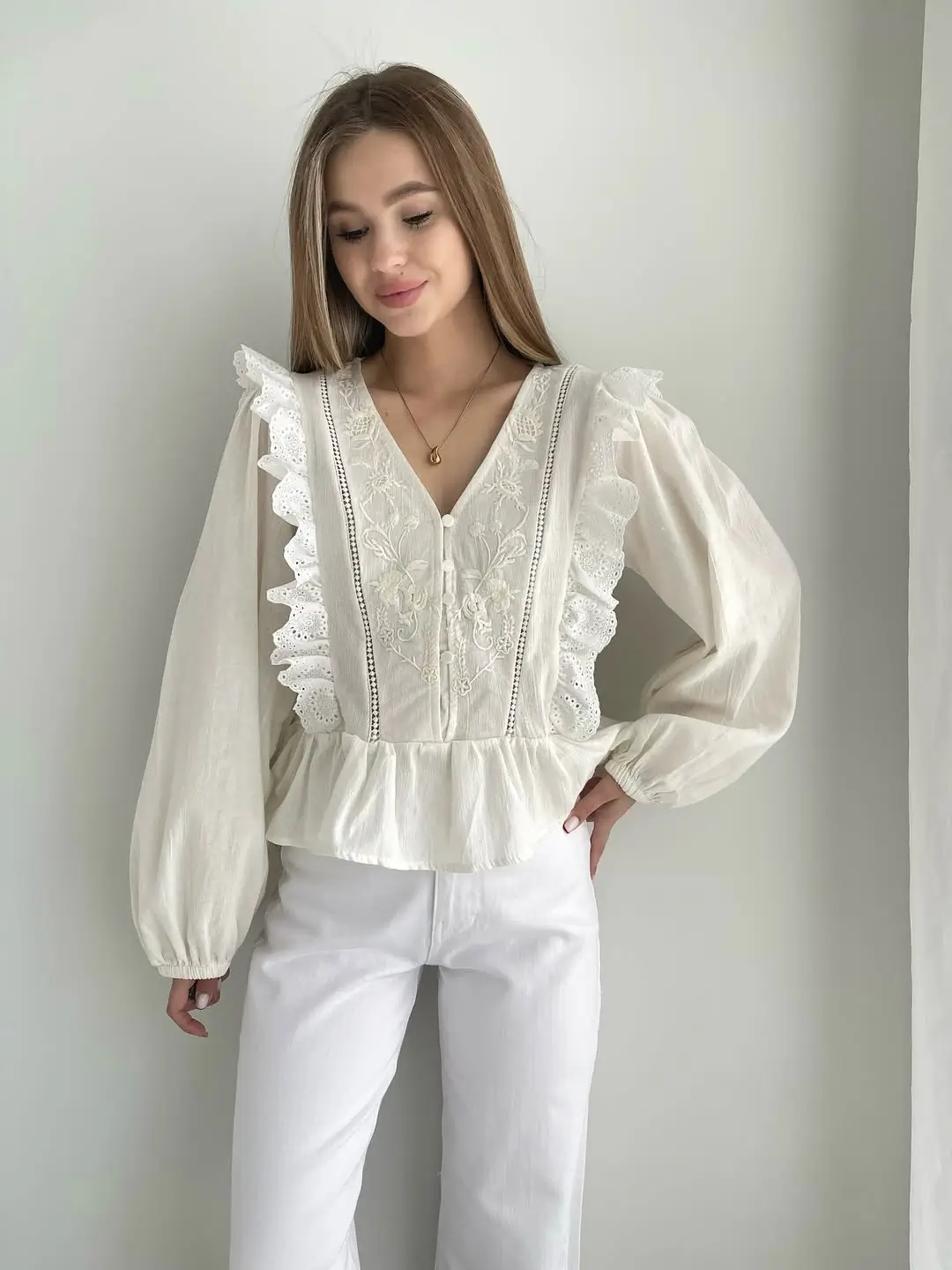 summer blouses for women 2026 Soft Embroidery and Feminine Structure