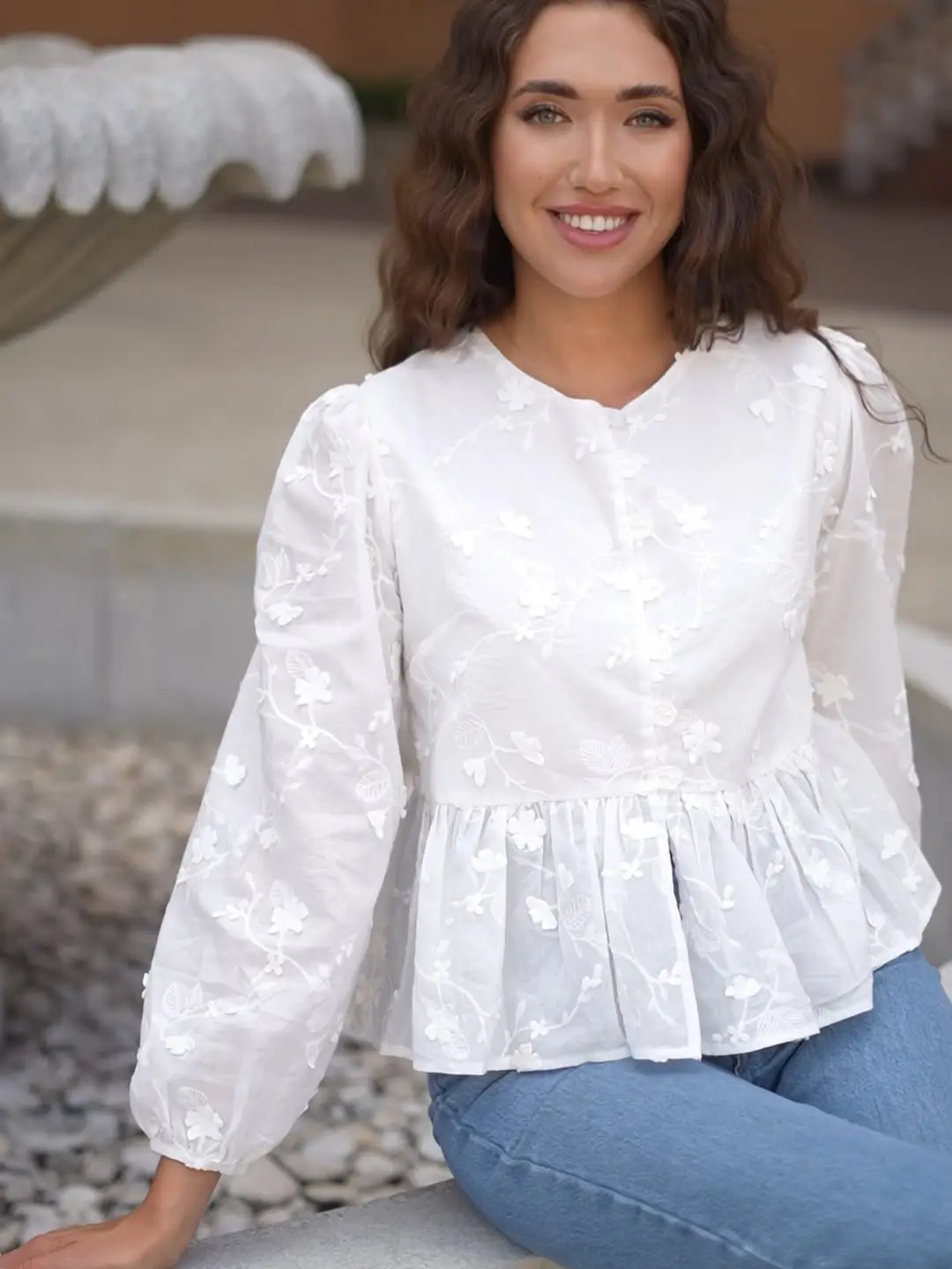 summer blouses for women 2026 Light Floral Texture for Everyday Romance