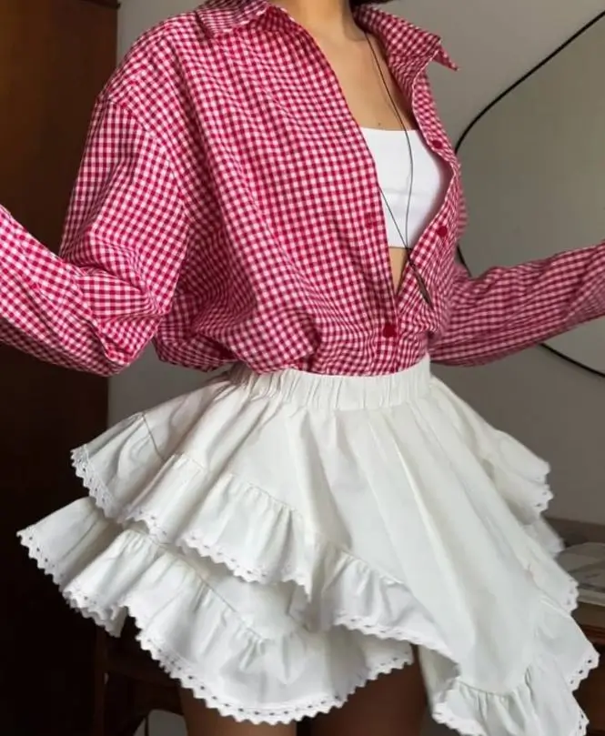 summer fashion outfits for women 2026 Playful Layers with a Hint of Retro Charm