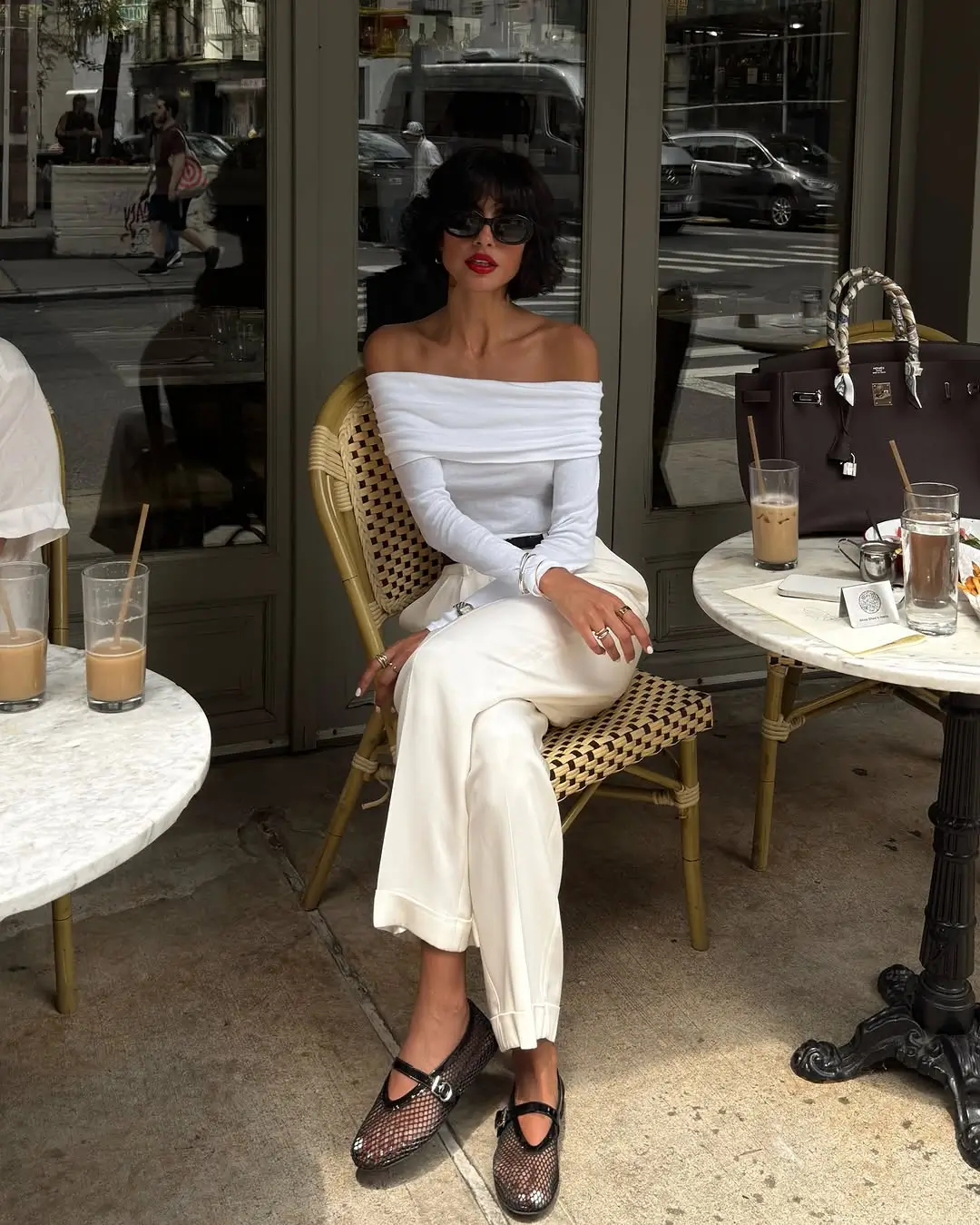 summer night going out outfits 2026 Off-Shoulder Elegance for a Classy Dinner Moment