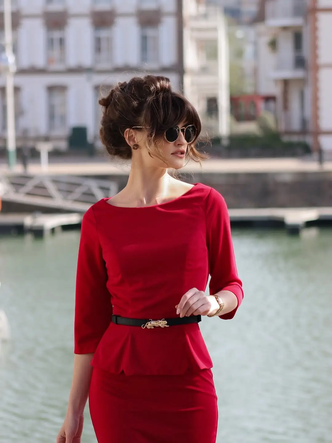 summer old money outfit for women 2026 Refined femininity in bold red elegance