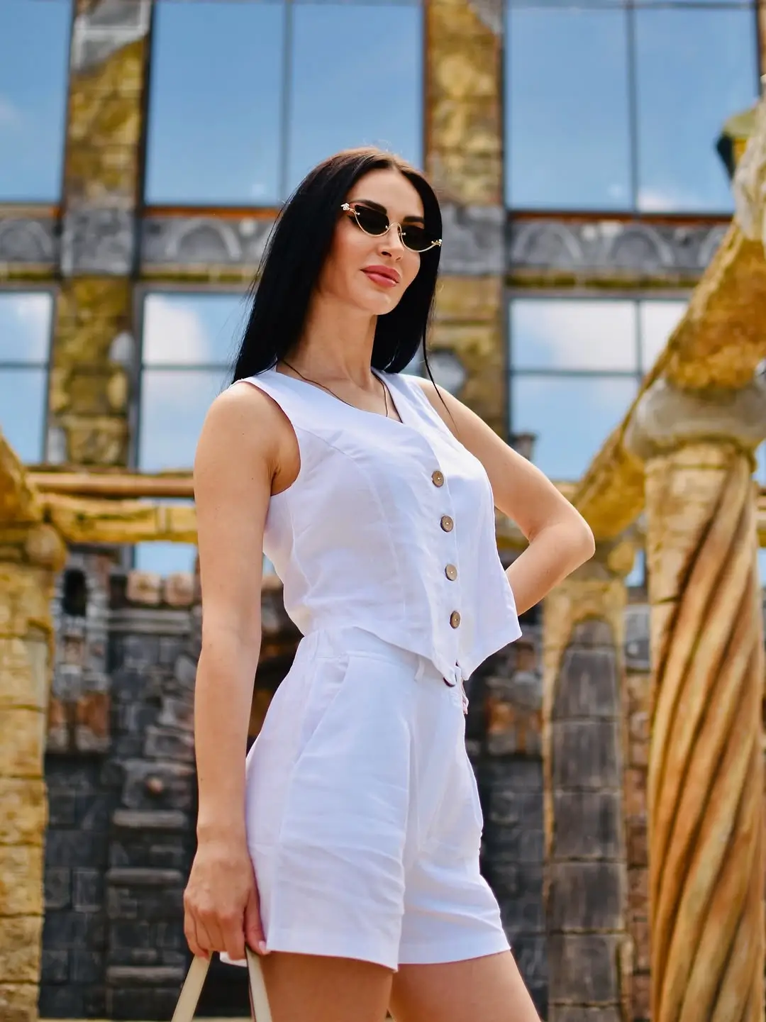 summer outfits for women 2026 Clean White Lines with a Polished Summer Finish