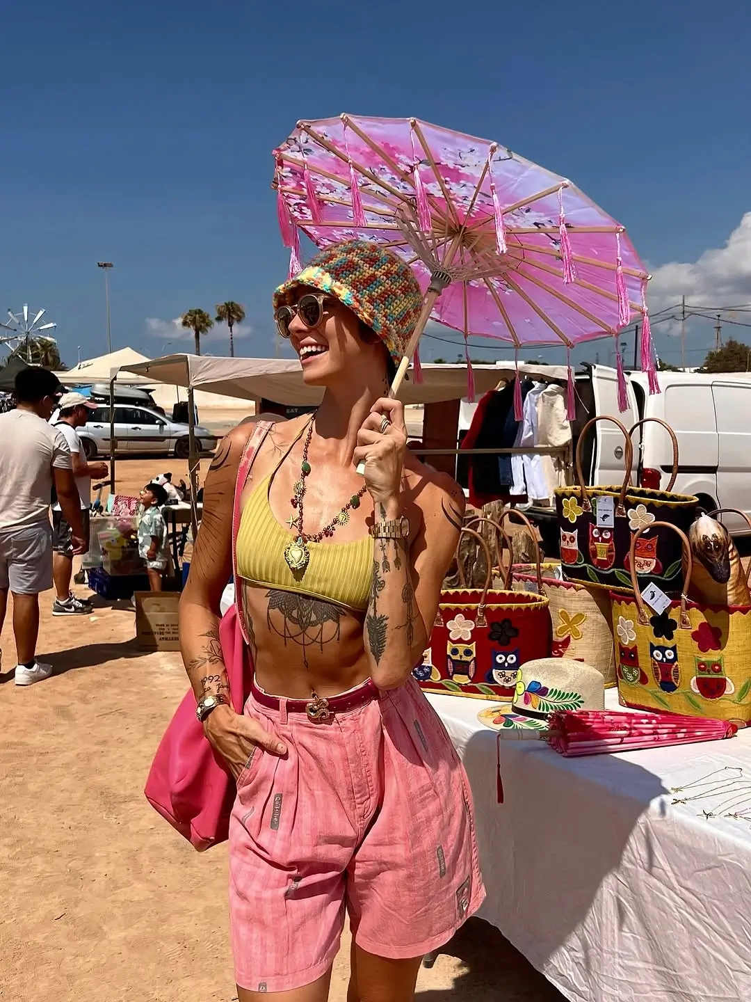 summer rave outfit for women 2026 Casual Market Day Rave with Colorful Personality