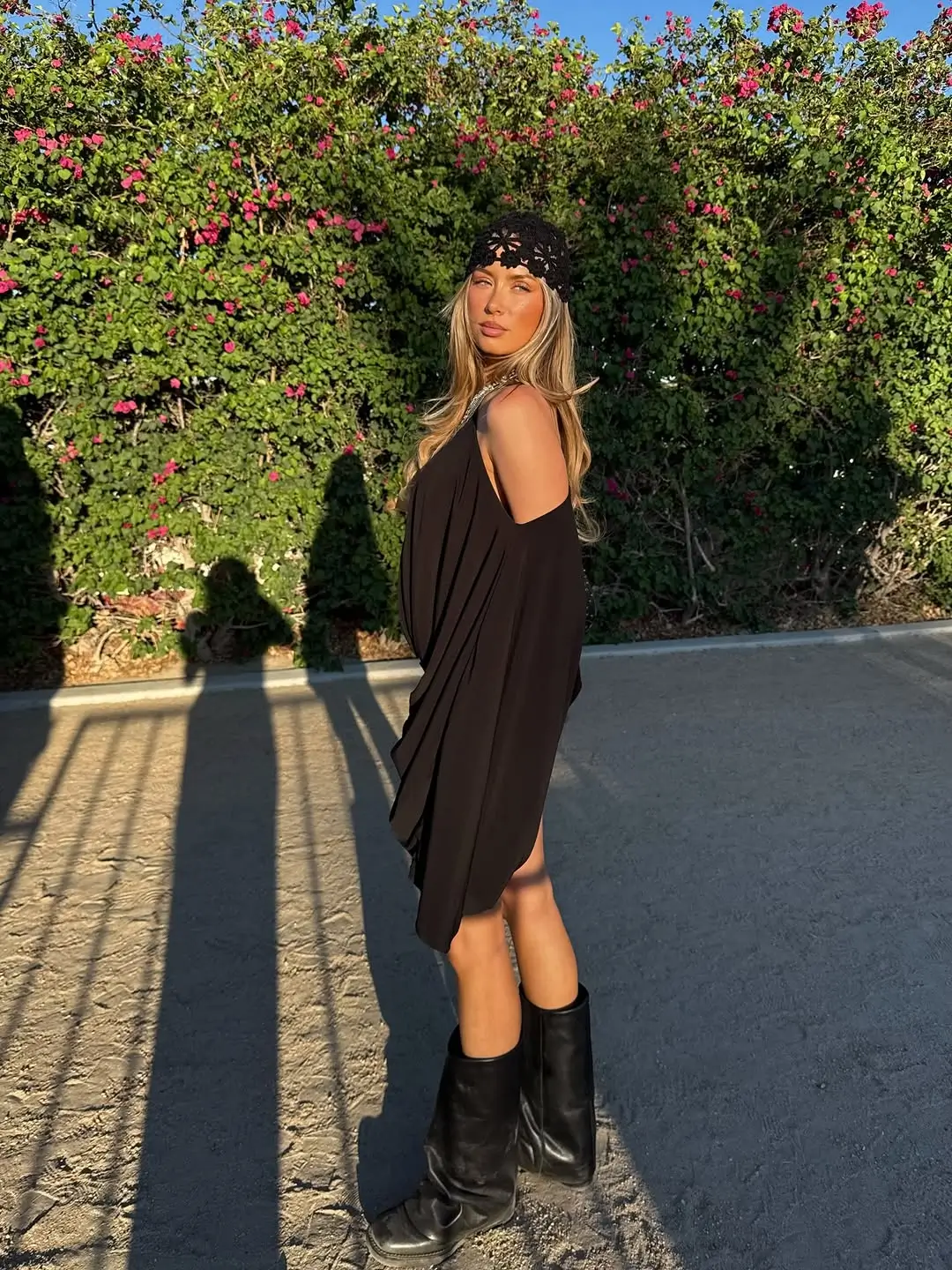 summer rave outfit for women 2026 Soft Modest Black with Effortless Sunset Energy