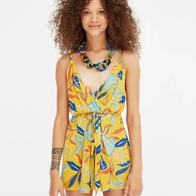 Summer Romper Outfits For Women 2026 Sunlit Tropical Energy in Yellow Tones