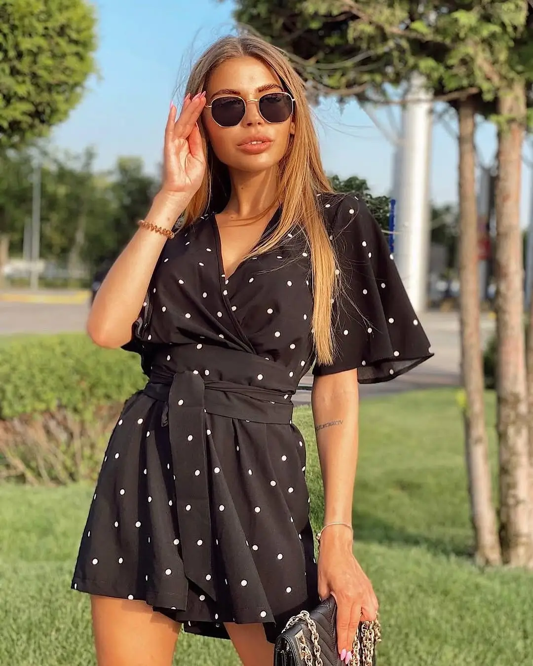 Summer Romper Outfits For Women 2026 Polished Black Polka Dot for Everyday Confidence