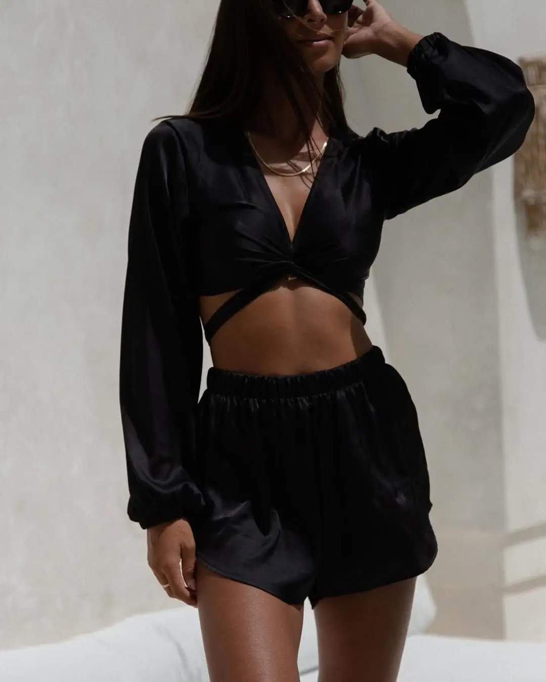 summer set outfits for women 2026 Dark Minimalism with a Polished Edge