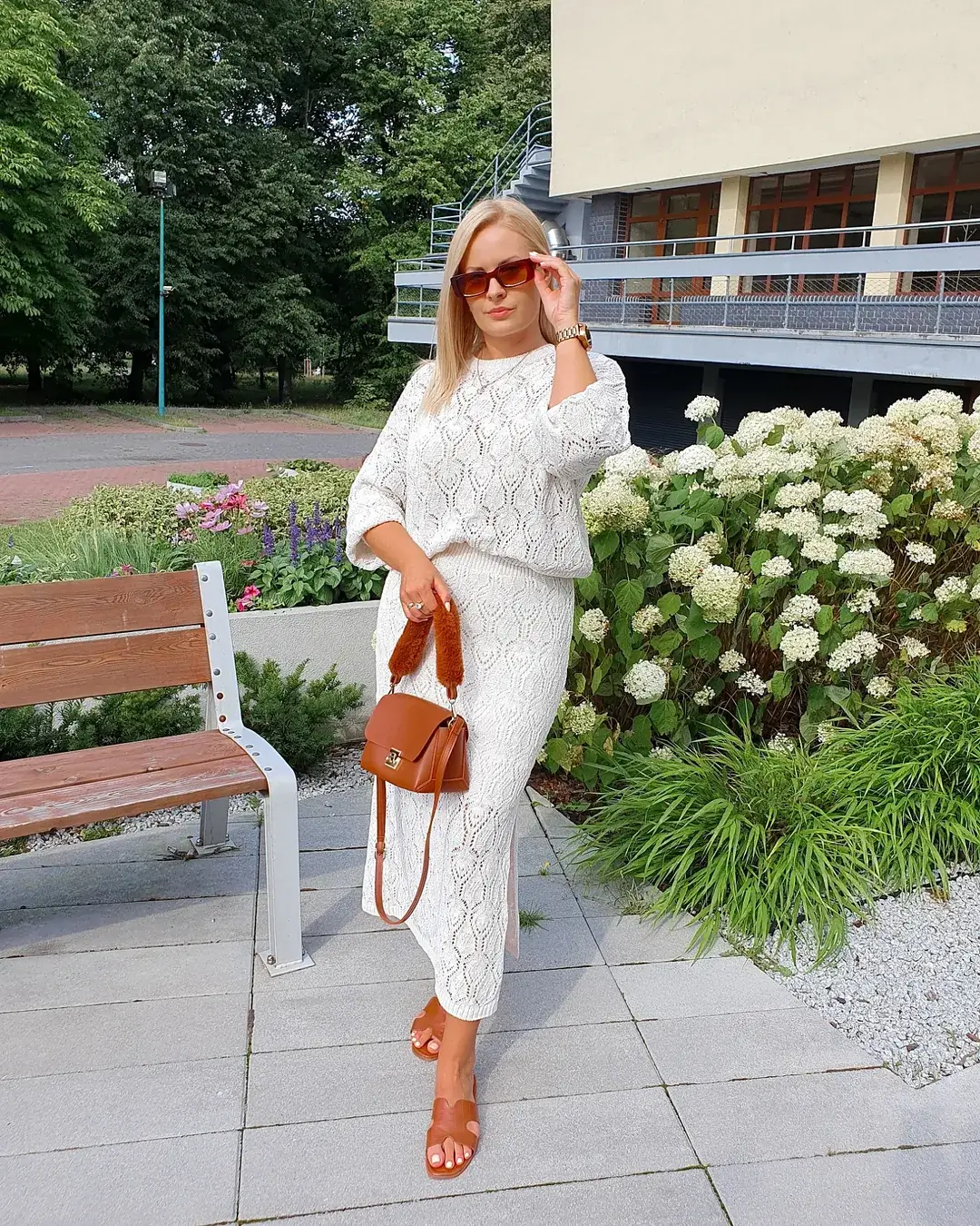 summer set outfits for women 2026 Textured Knit Sets in Soft Neutrals