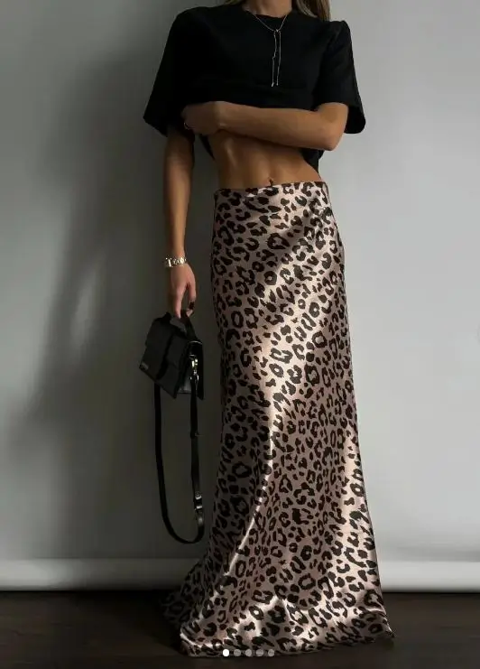 summer skirt outfits 2026 Wild Elegance - The Rise of the Leopard Maxi