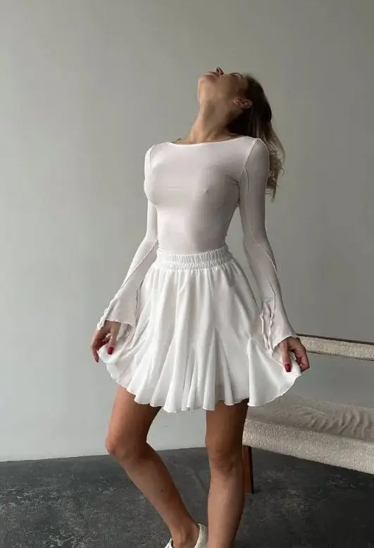 summer skirt outfits 2026 All White Minimalism That Feels Fresh Again