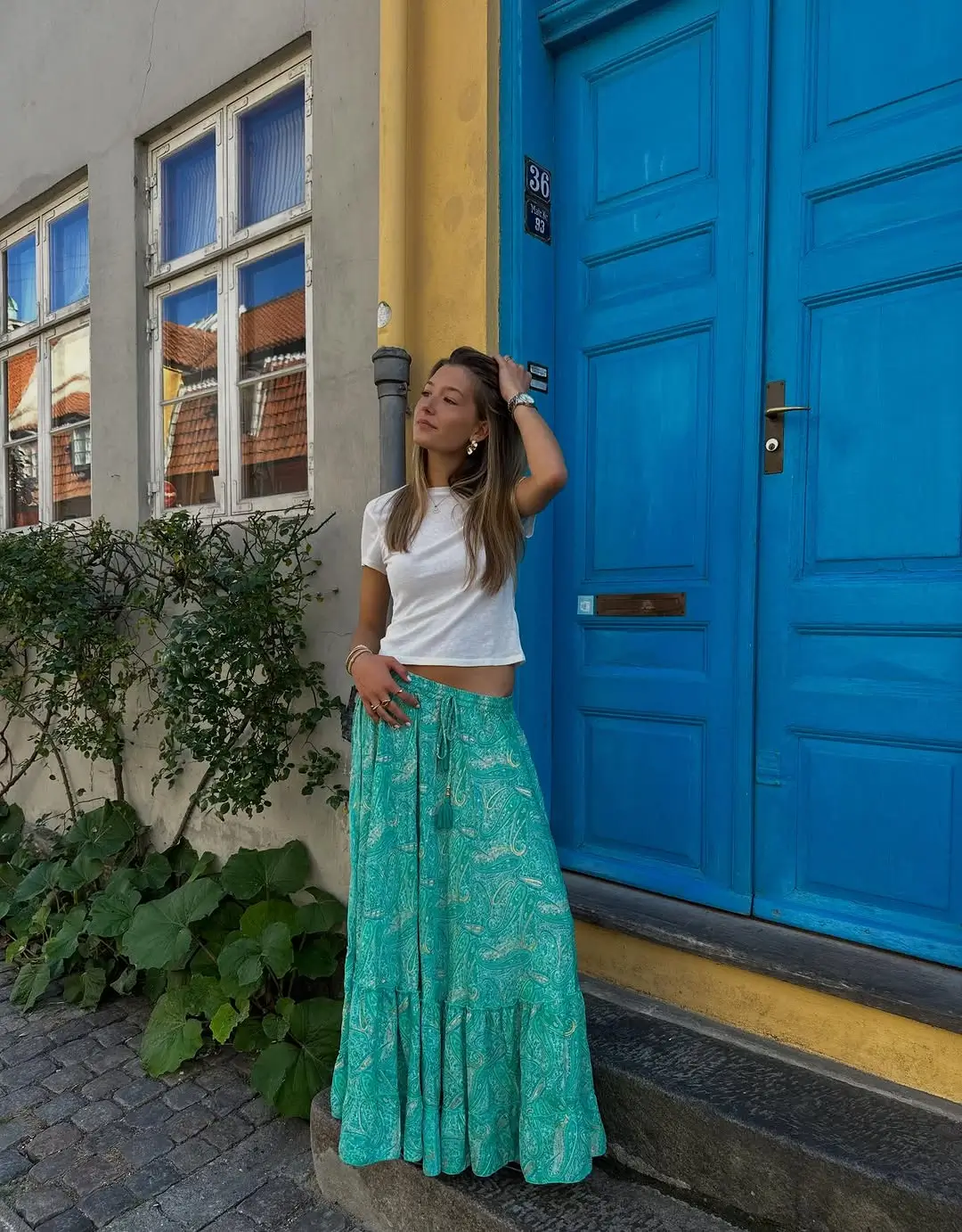 summer skirt outfits 2026 Fresh and Breezy in Coastal Tones