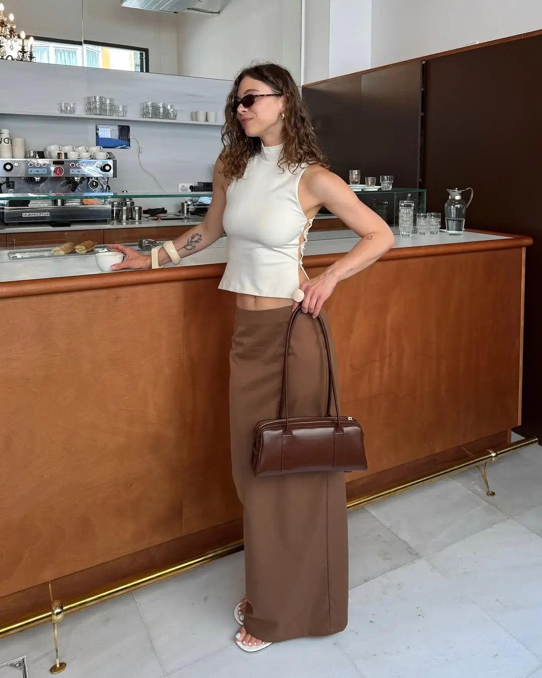 summer skirt outfits 2026 Clean Lines with a Modern Long Black Mood