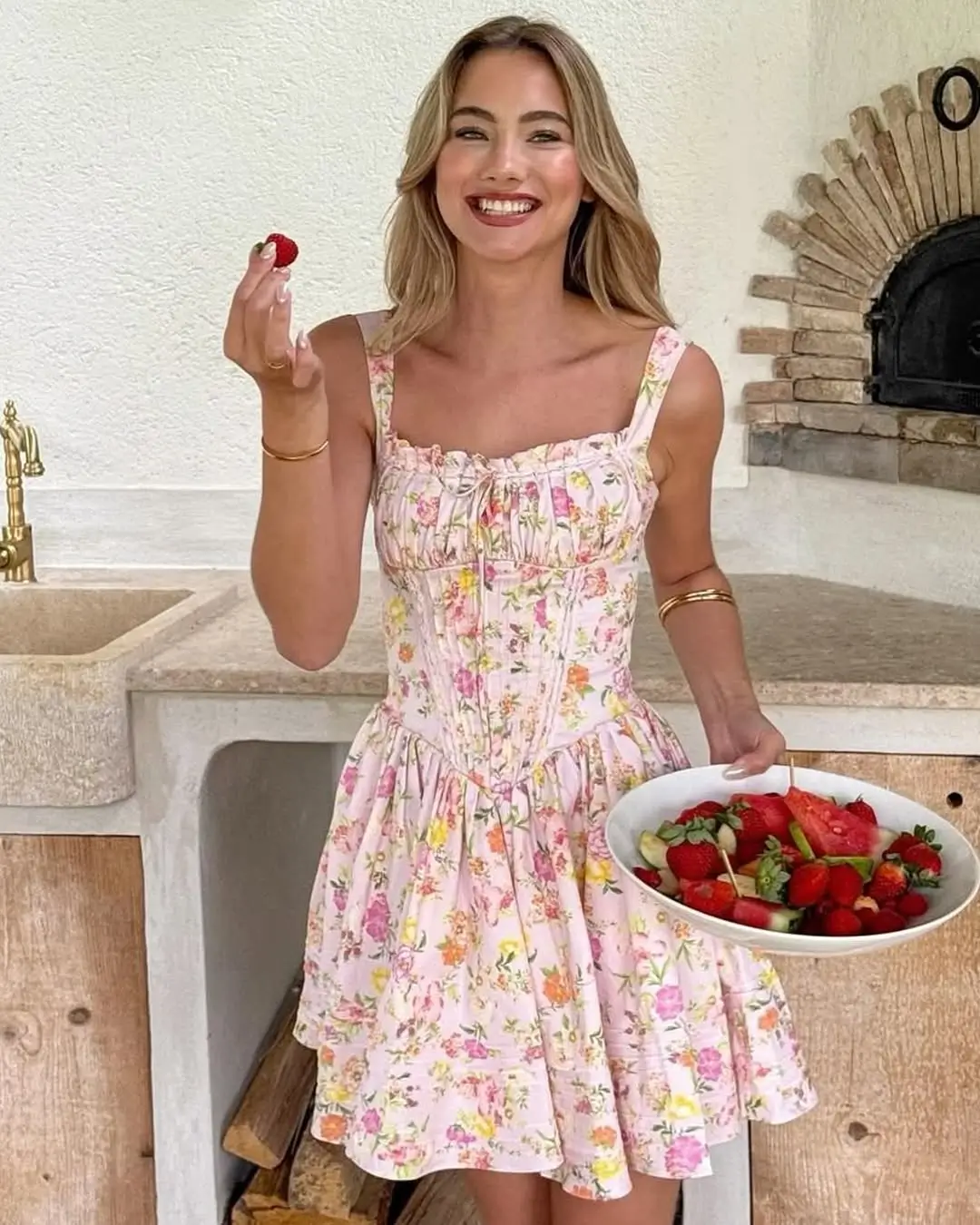 summer sundresses for women 2026 Soft Pink Florals That Feel Like a Weekend Ritual
