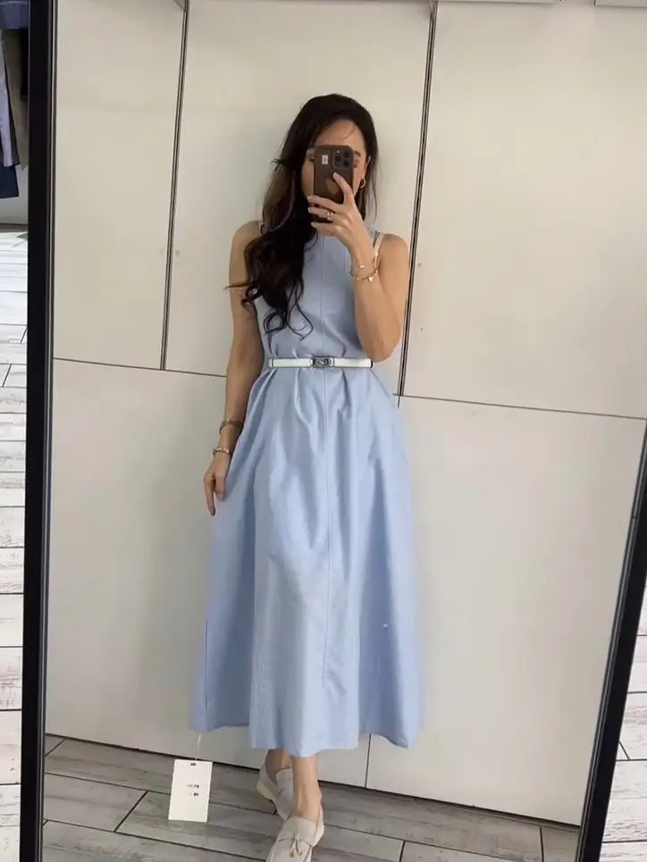 summer sundresses for women 2026 Clean Lines and Everyday Polish in Soft Blue