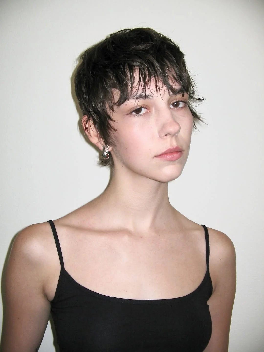 textured summer pixie haircuts 2026 Choppy Micro Pixie with Airy Fringe