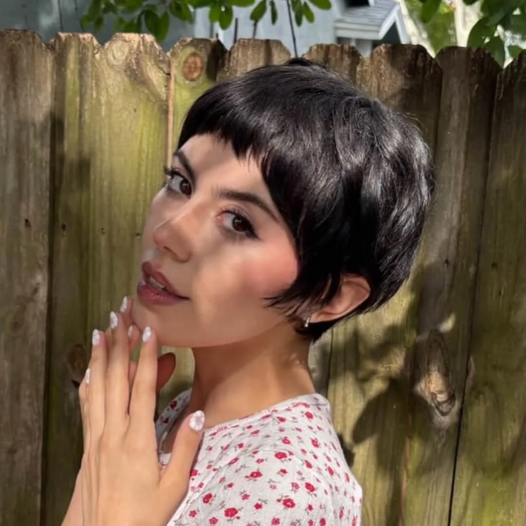 textured summer pixie haircuts 2026 Soft Sculpted Pixie with Rounded Silhouette