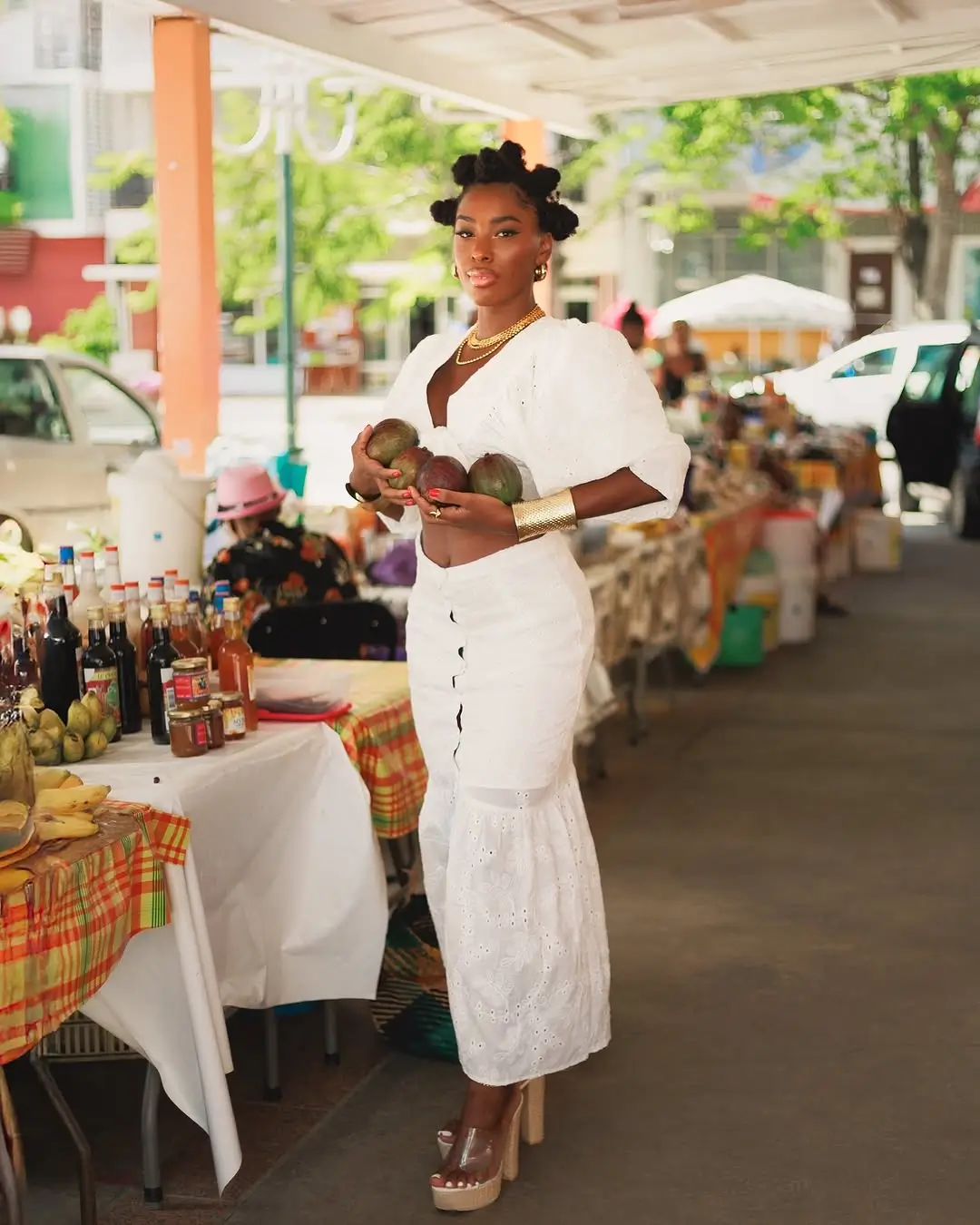 trendy summer outfits for black woman 2026 All White Elegance That Feels Like Summer Air