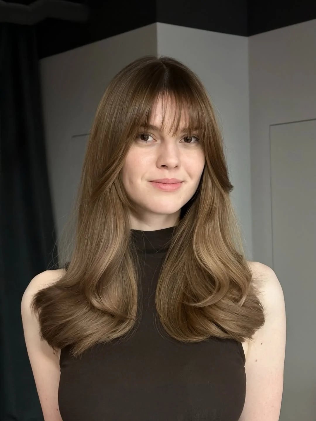 versatile summer haircuts for medium hair 2026 Airy Long Layers with Feathered Bangs