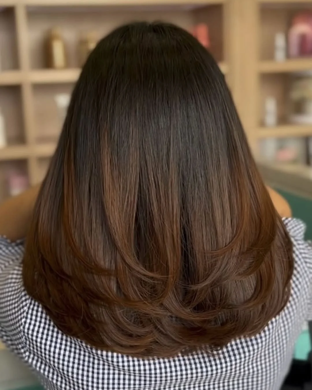 versatile summer haircuts for medium hair 2026 Polished Long Layers with a Smooth Finish