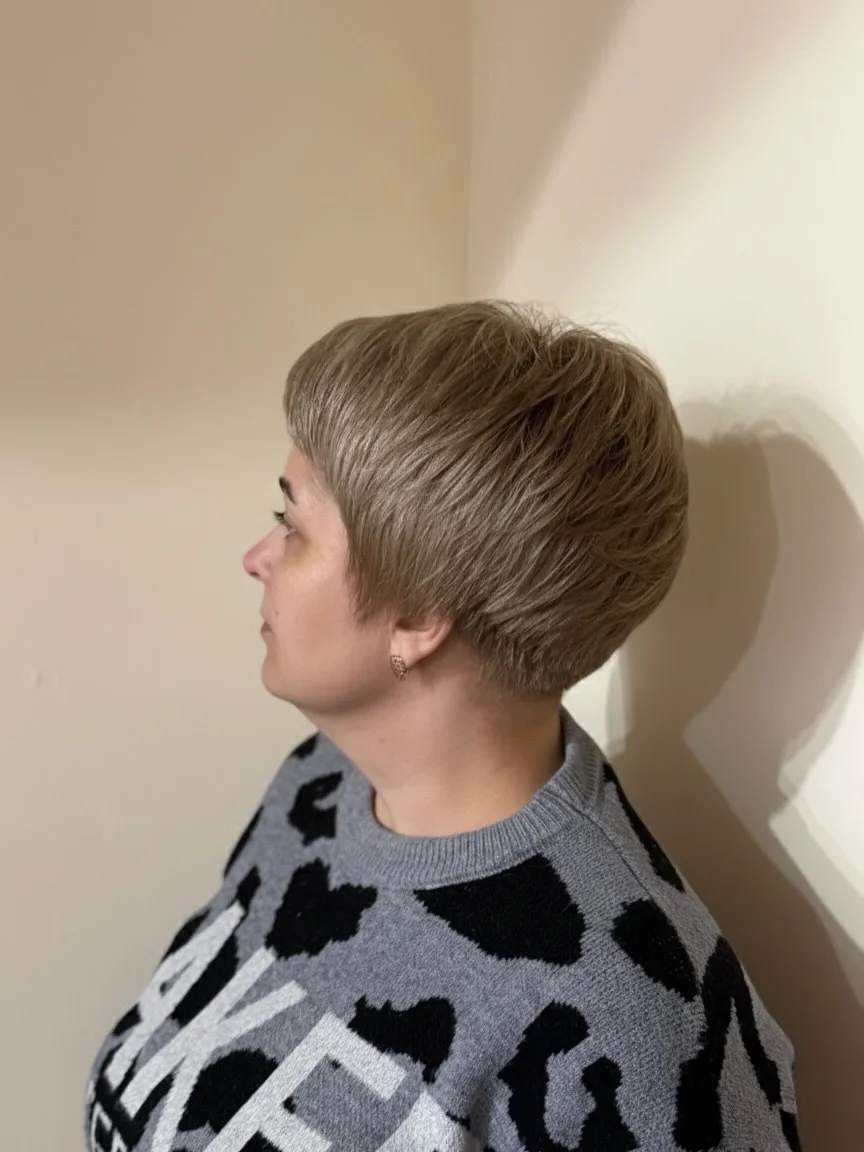 youthful summer haircuts for women over 40 2026 Soft Tapered Modern Short Cut